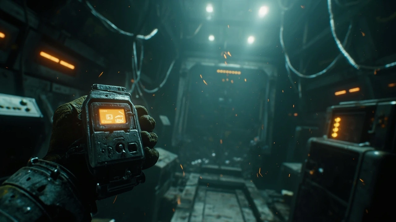 Power out Arc Raiders recovery scene inside a dim underground facility